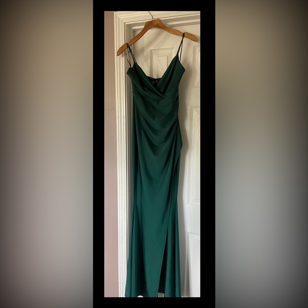 Windsor Green Formal Dress with Split